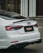 Audi RS5 S5 A5 B9 B9.5 2017-ON with BCTXE Tuning's Aftermarket Parts - Rear Lip Spoiler Carbon Fiber. A complete transformation of style and performance.